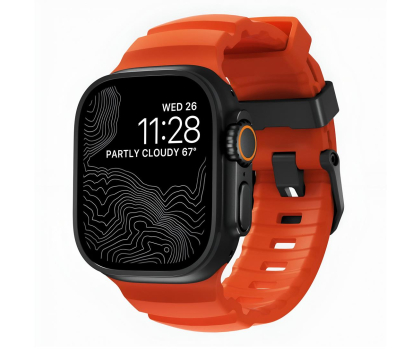 Pasek do smartwatchy Nomad Rocky Point Band Apple Watch 49/45/44/42mm black/magma